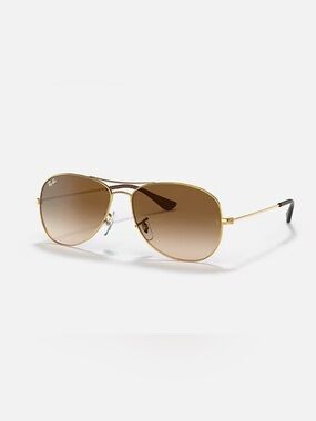 Authentic Unisex Ray-Ban RB3362 Cockpit 001/51 Gold Brown Gradient